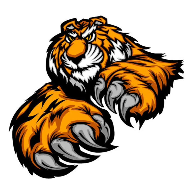 

Cool Tiger Cartoon Car Sticker Funny 3D Vinyl Wall Body Colorful Custom Sticker Decal Car Styling Motorcycle KK Vinyl Decals PVC