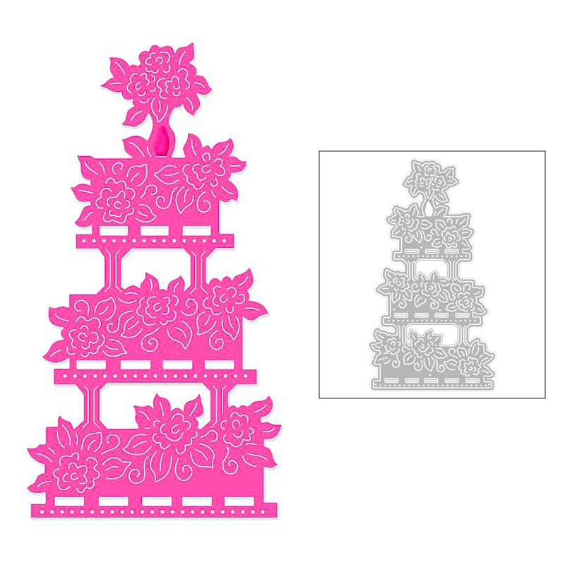 

2020 New Flowers Metal Cutting Dies and Leaves Background Die Cut Scrapbooking For Crafts Card Making no Stamps Sets