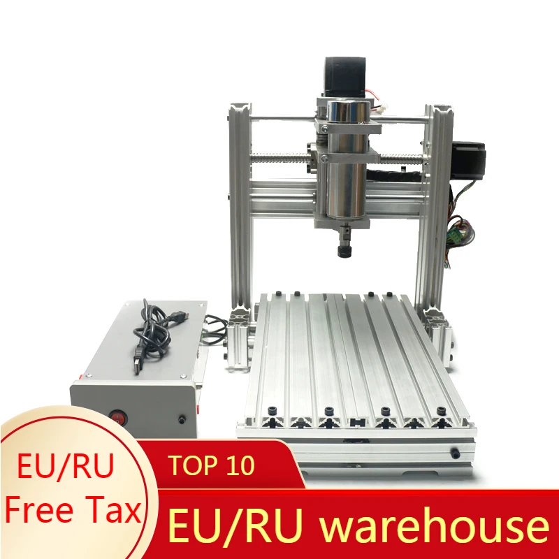 

DIY LY CNC Router 3020 3 4 5-осевой гравировальный станок по дереву фрезерный станок по металлу 400 Вт USB с бесплатными подарками цанжные сверла ER11