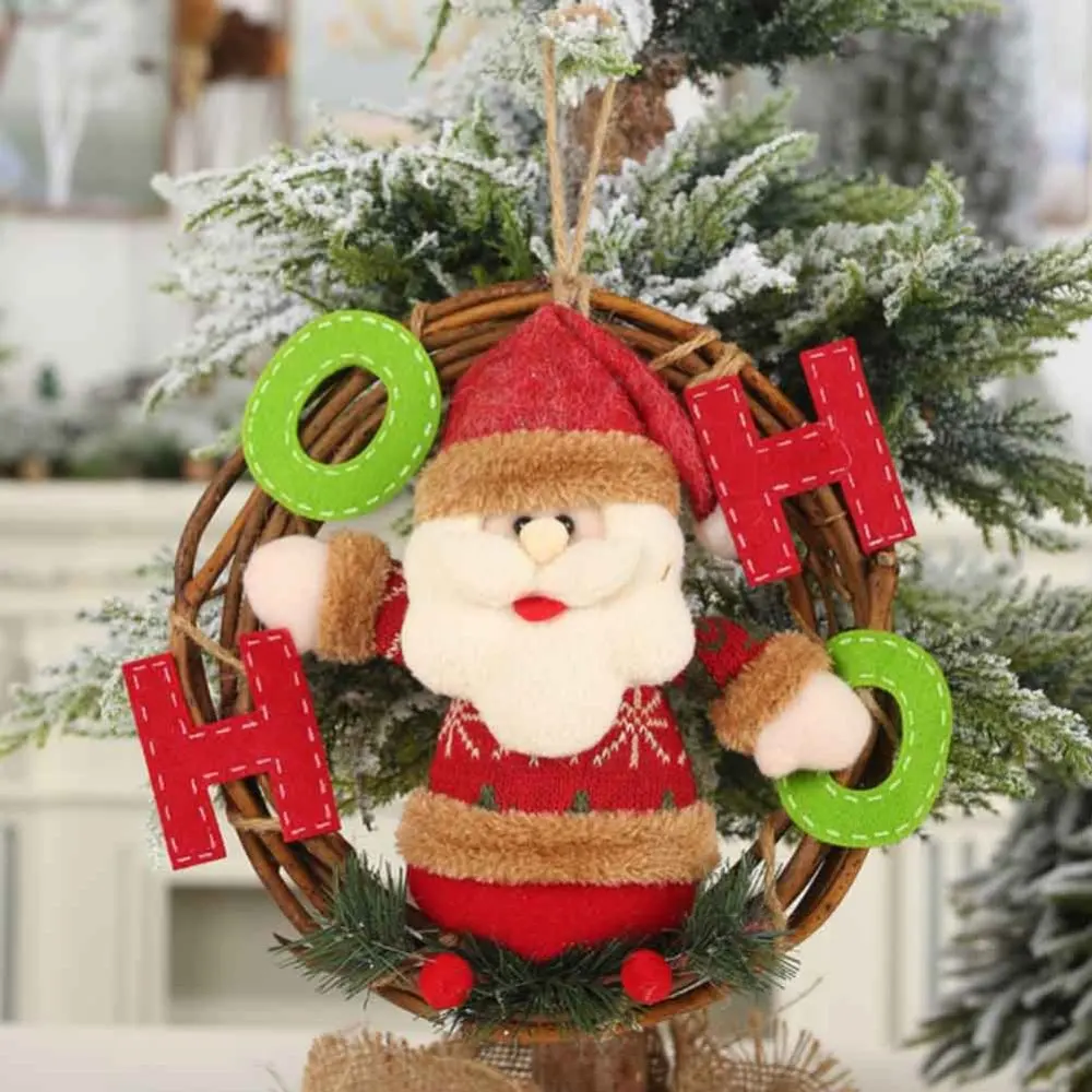 Кукольные подвески венок украшения декор для двери рождественская елка
