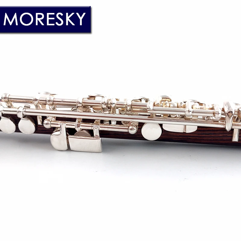 

MORESKY Dalbergia cearensis Ducke Wood Piccolo C Key Cupronickel Half-size Flute Silver Plated Body Material Ebony MPC-166