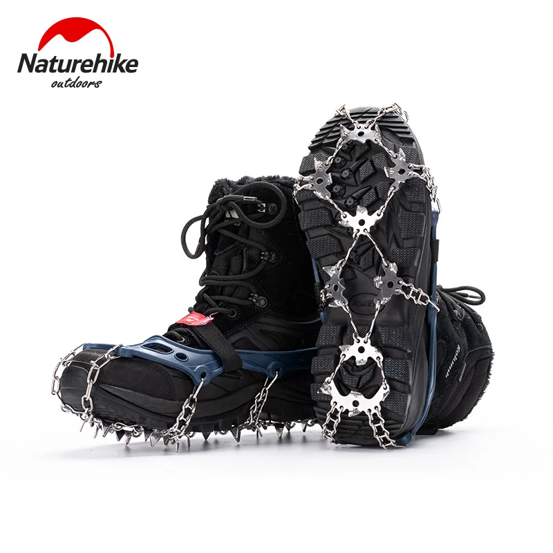

Naturehike Quality Outdoor Climbing Antiskid 10 Teeth Crampons Winter Walk Ice Fishing Snowshoes Manganese Steel Slip Shoe Cover