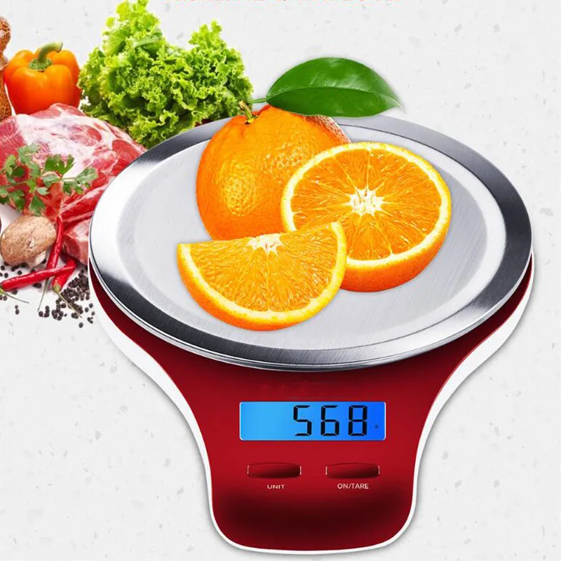 

Household Kitchen Scale 5Kg 0.1g Food Drinking Baking Scale Balance Measuring Tool LCD Digital Electronic Weighing Scale