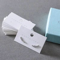 new hot 350gsm white cardboard stock fashion jewelry earrings dispaly cards price label tags handmade diy accessories thank you