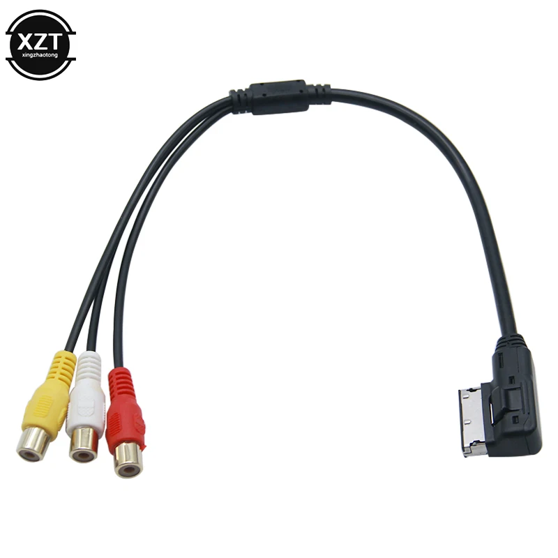 Кабель-адаптер для VW Audi AMI AUX MDI MMI A3 A4 A6 A7 A8 Q5 Q7 R8 RCA 3RCA DVD видео аудио вход провод