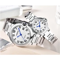 chenxi couple watches for lovers gift fashion creative watch for men women stainless steel waterproof quartz lover watches 2021