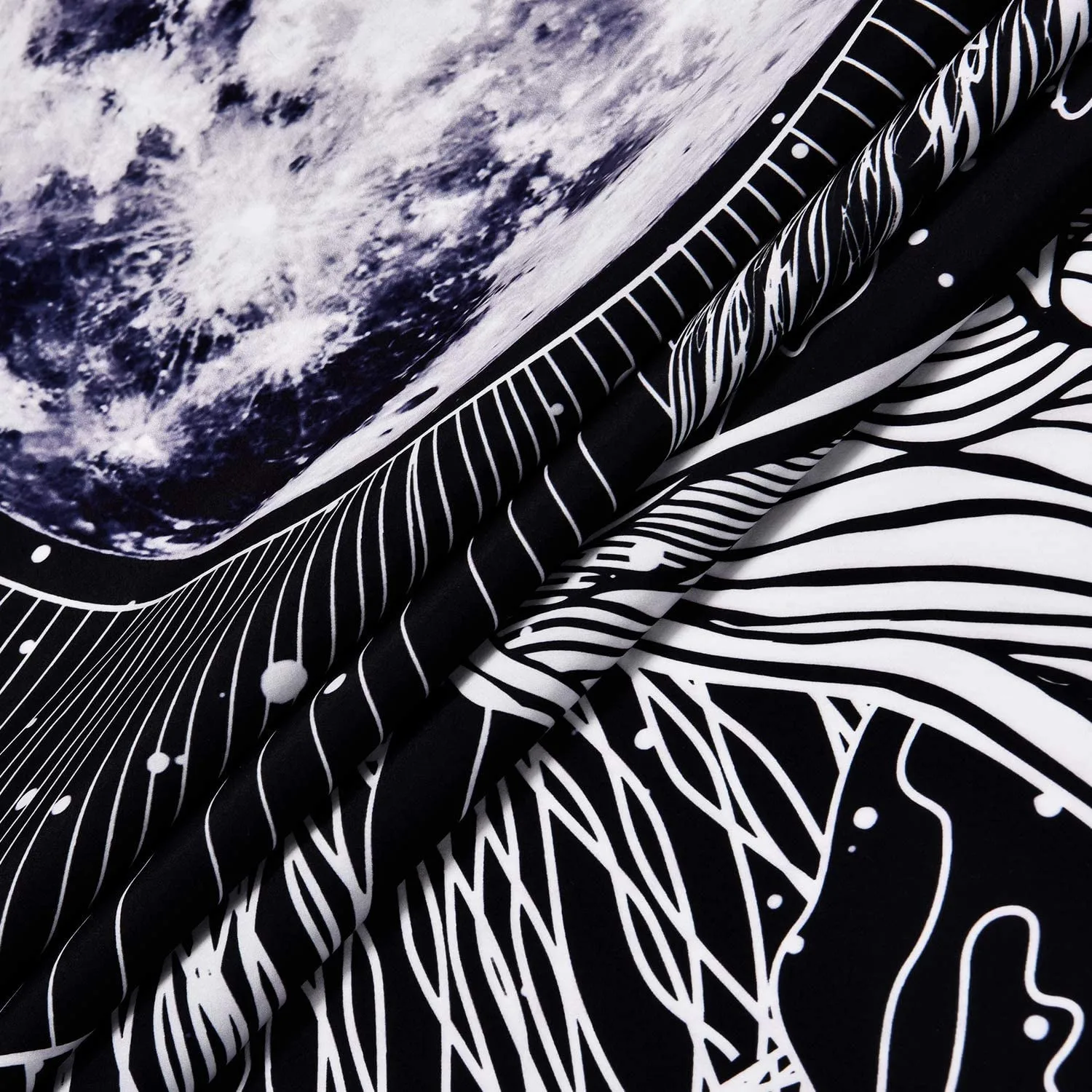 1 шт. одеяло серии Таро Галактика для украшения кровати черный индийский Гобелен