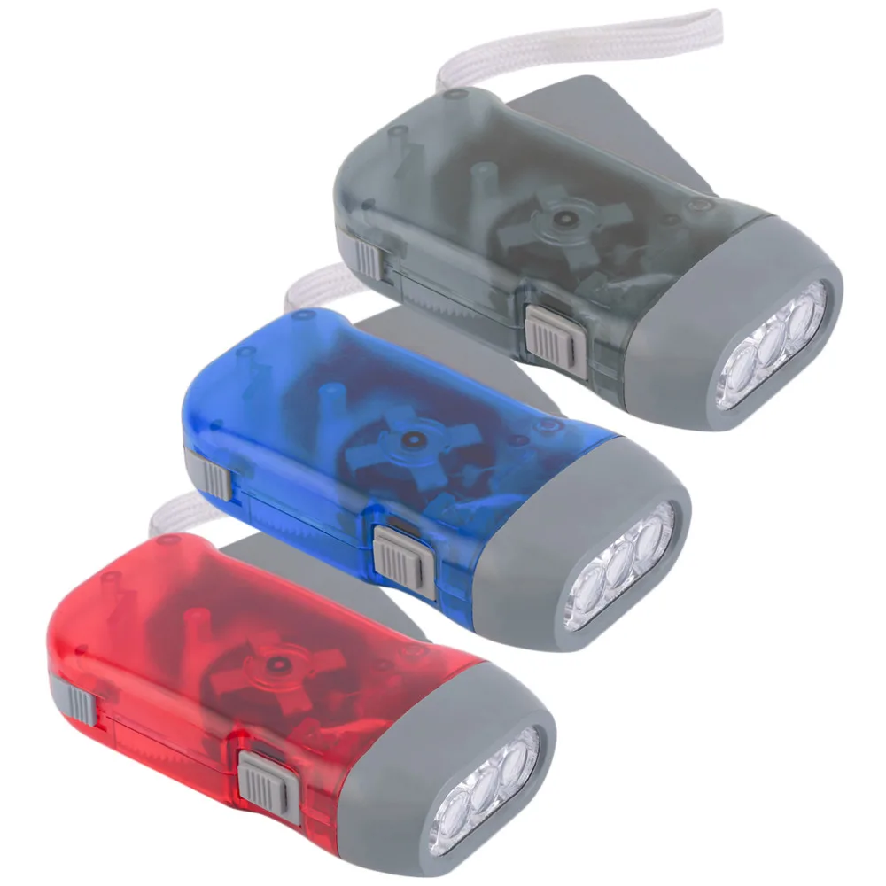 Фонарь с ручным прессом перезаряжаемый фонарь 3 светодиодный для кемпинга | Лампы