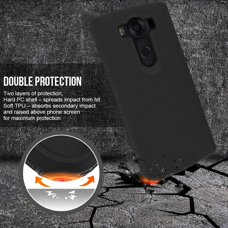 TOIKO X Guard 2 в 1 чехол для LG V10 двойная защита противоударные Чехлы задней панели PC TPU