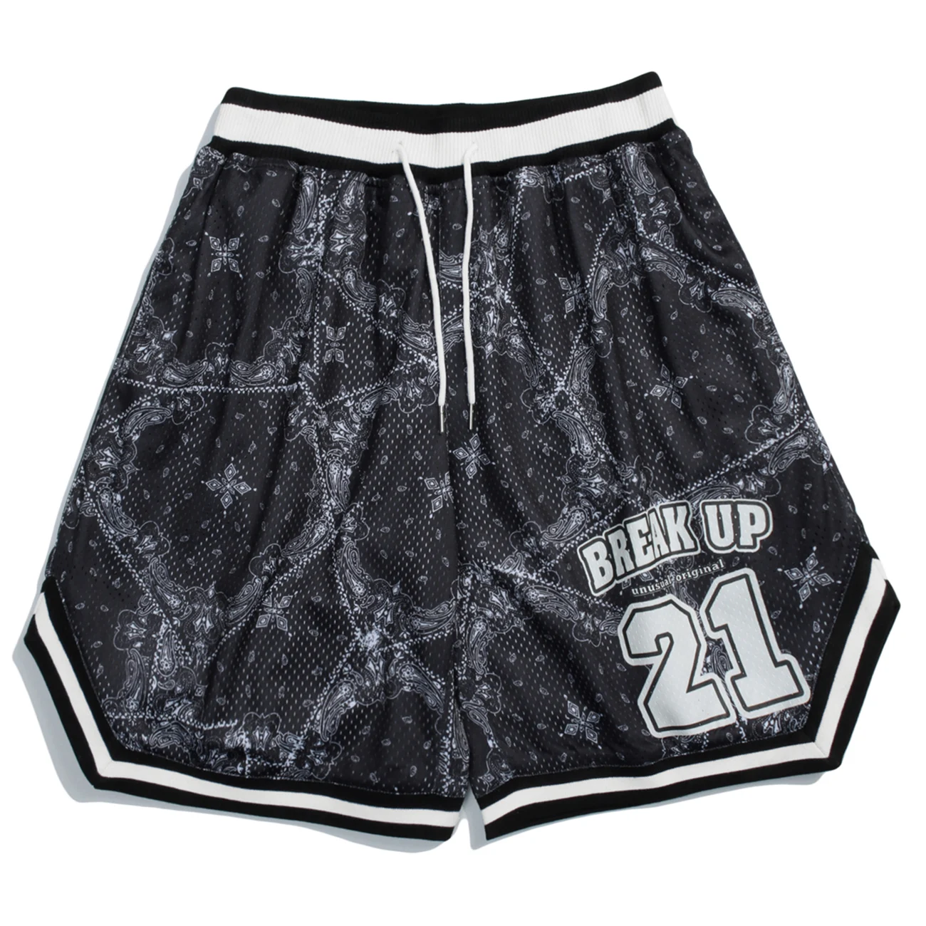 

2021 шорты бандана Пейсли с цветочным принтом Беговые спортивные тренировочные шорты для бега Повседневная Уличная одежда мужские свободные...