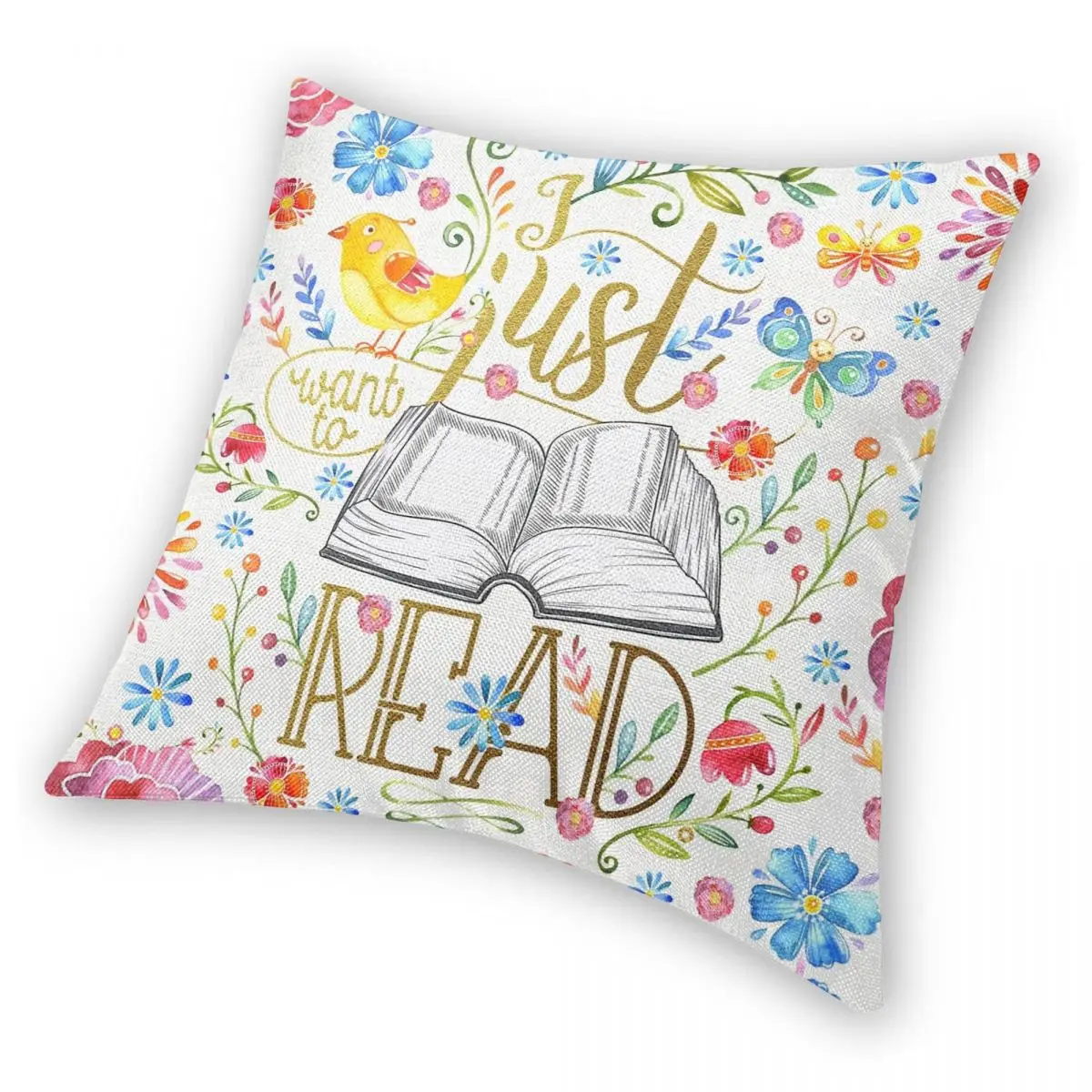 Я просто хочу читать белые фотообои полиэстер лен бархат узор молния Декор