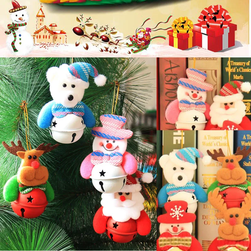 Рождественский декоративный колокольчик кулоны игрушка снаружи Рождественская