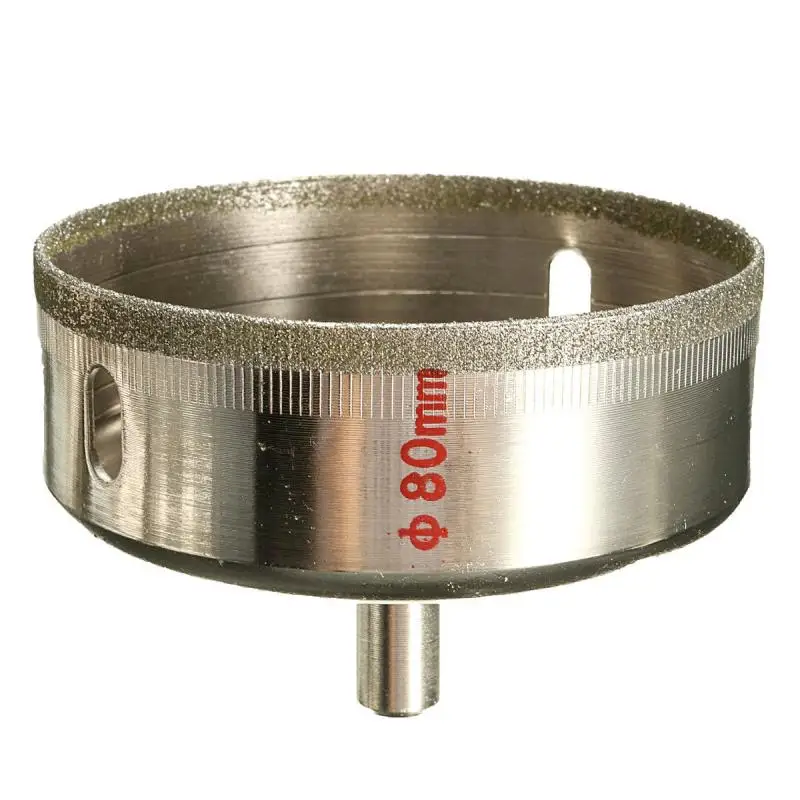 

7Pcs 10-100mm Metal Diamond Coated Drill Bit Set Marble Core Hole Tile Glass Saw Tilling