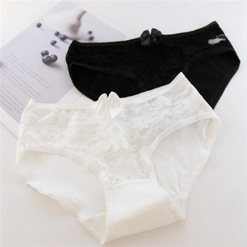 Новое поступление 4 шт./лот трусики для девочек нижнее белье кружевные трусы