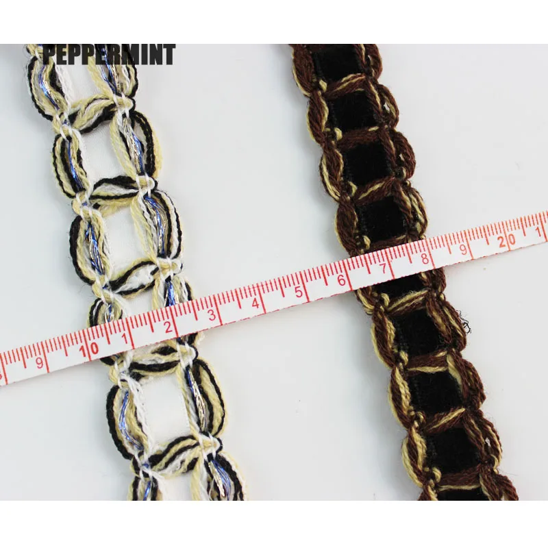 1 ярд 2 см тканая тесьма жаккардовая отделка золотого плетеного кружева швейный