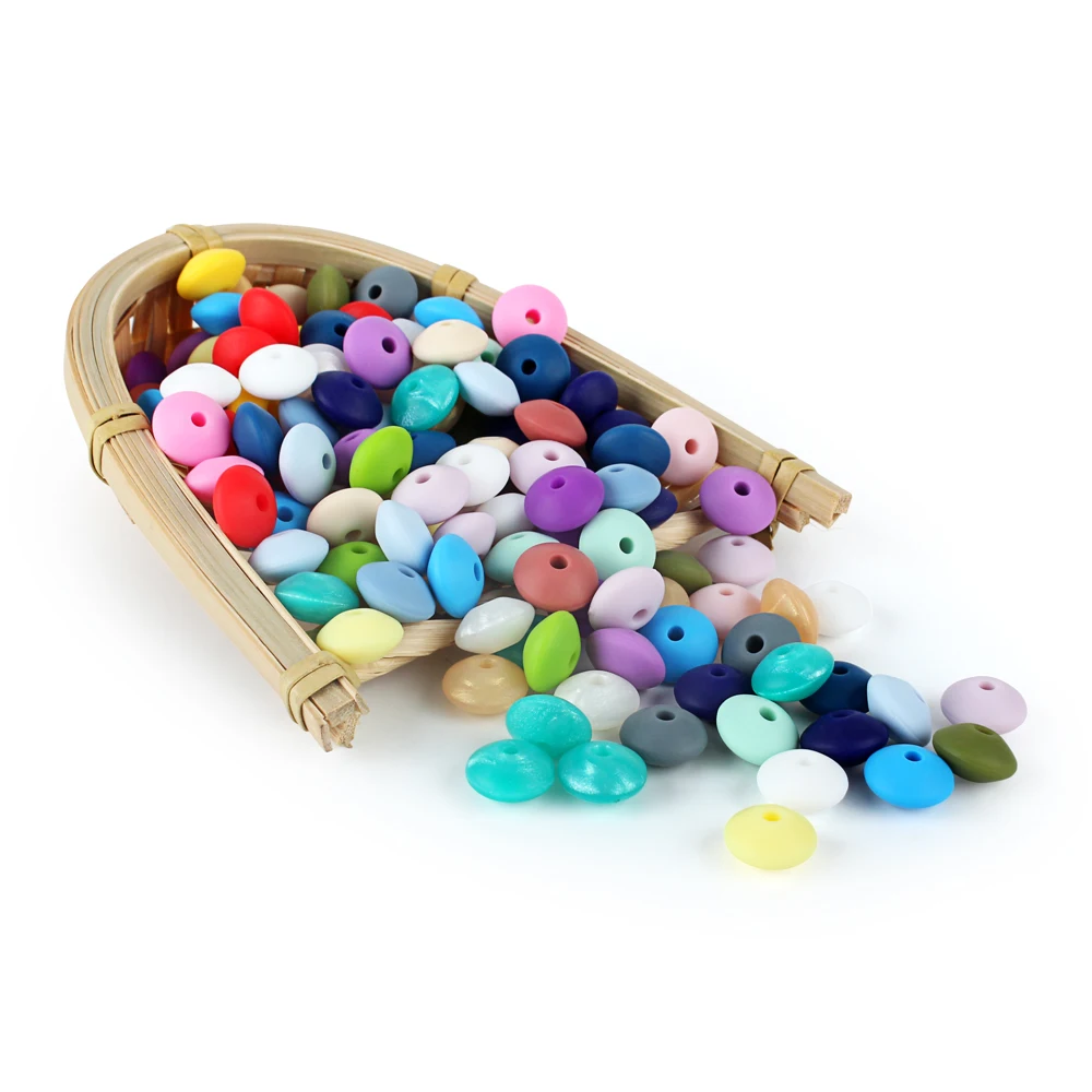 Keep & grow 12 мм 10 шт. Lentil Abacus круглые силиконовые бусы грызунов детский Прорезыватель