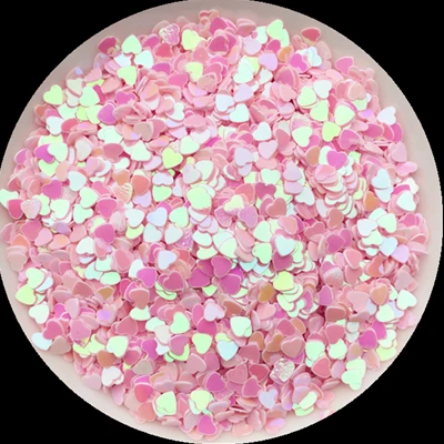 

500g/pack 3mm Love Heart Shape Loose Sequins for Nails Arts Manicure/sewing Craft/wedding Decoration Confetti Nail Sequins