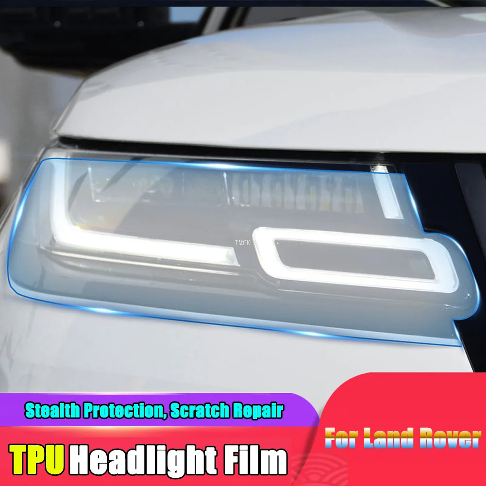 For Land Rover Range Evoque Velar Sport Vogue L494 L405 Discovery 5 Car Headlights TPU HD Transparent Protector Film | Автомобили и