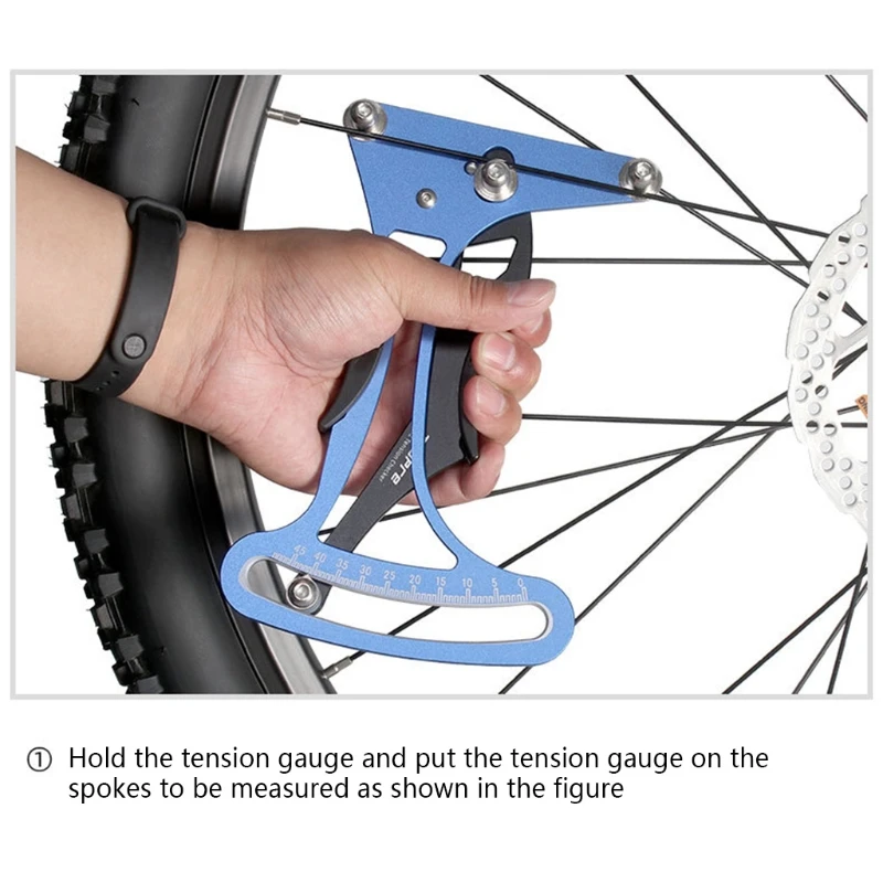 

Bicycle Indicator Meter Tensiometer Bicycle Repair Tool Spoke Tool Aluminum Alloy Bicycle Spoke Tension Wheel Builders