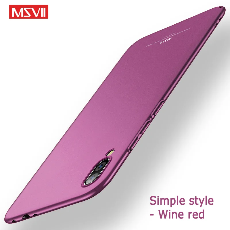 Simple Purple Чехол MSVII для xiaomi mi A3 lite, чехол для xiaomi mi CC9 E mi A3 mi CC9, тонкий жесткий чехол для телефона из поликарбоната, чехол для xiaomi mi a3 cc9e, чехол - Цвет: Simple Purple