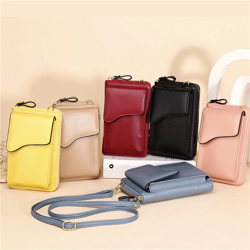 

High Quality PU Leather Small Shoulder Bag Casual Handbag Crossbody Bags for Women Phone Bag Girl Purse Mini Messenger Bags