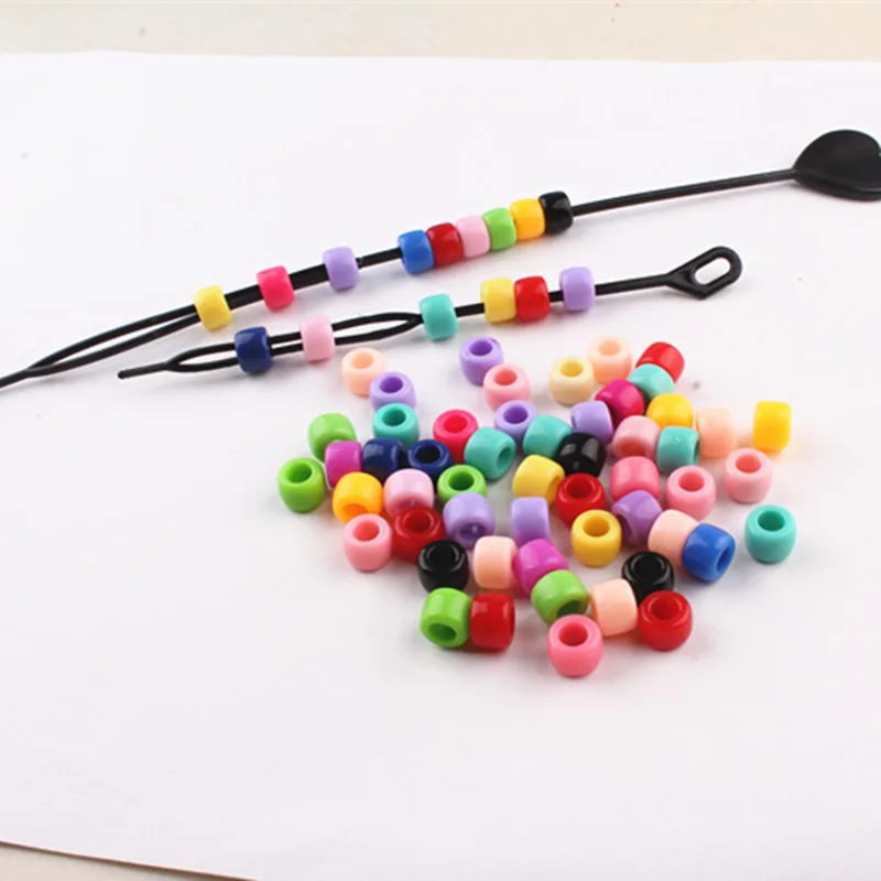 Aguja de tracci&oacute;n port&aacute;til para mo&ntilde;o de pelo, herramienta de mo&ntilde;o Manual para uso especial para ni&ntilde;os con cuentas, accesorios de beb&eacute; ni&ntilde;a, diadema, 2 uds.-4