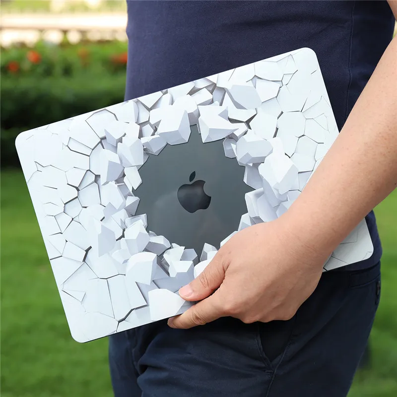 Мраморный чехол для Macbook Air Pro retina 11 12 13,3 Mac Book 13 15 Touch Bar/Touch ID A1932 A2159+ чехол для клавиатуры