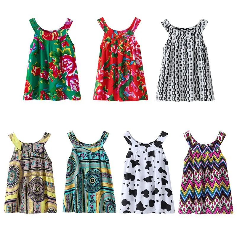 

Детское платье для девочек; Летняя детская одежда для девочек; Модные хлопковые детские платья без рукавов; Одежда для малышей; Платья для д...