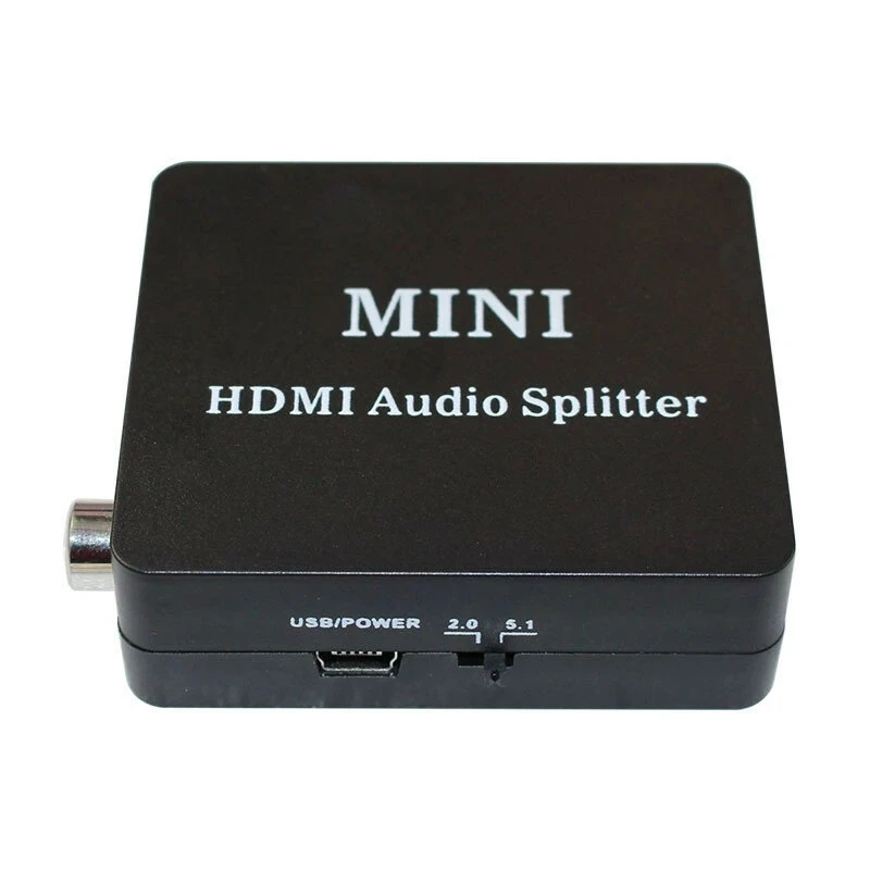 

Mini HD Audio Splitter SPDIF R/L Converter 1080P HDMI to HDMI SPDIF Optical Fiber Earphone 2.0CH 5.1CH Audio Extractor Adapter