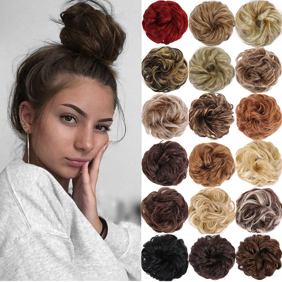 MUMUPI кольцо для волос из синтетического волокна афро волосы грязные булочки