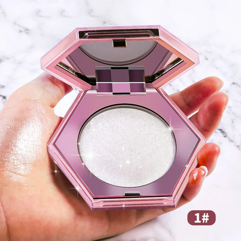 Алмазный хайлайтер пудра палитра для лица макияж набор блестящая стойкая
