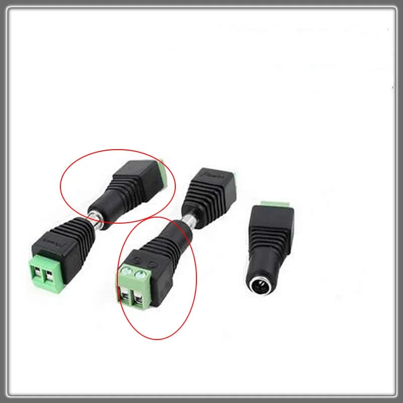

DC 12V Power Plug Adapter Female 2.1 X 5.5mm Connector for CCTV Single Color LED Strip Light DC Jack Plug By DC04 Cctv 1920p