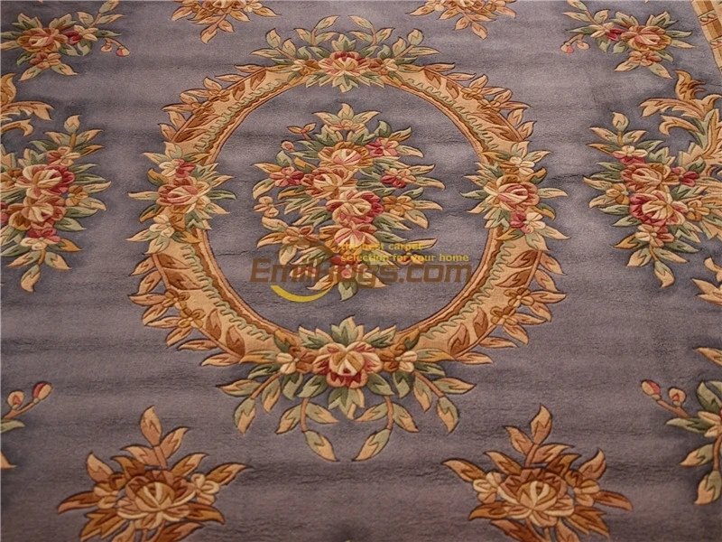 Длинный ковер шерстяной французский толстый плюшевый ручной работы 6 дюймов X 9