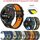 Ремешок JKER для смарт-часов Huawei Watch GT Runner GT3 GT3 46 ммGT2, силиконовый браслет для наручных часов, Easyfit wirstband, 22 мм