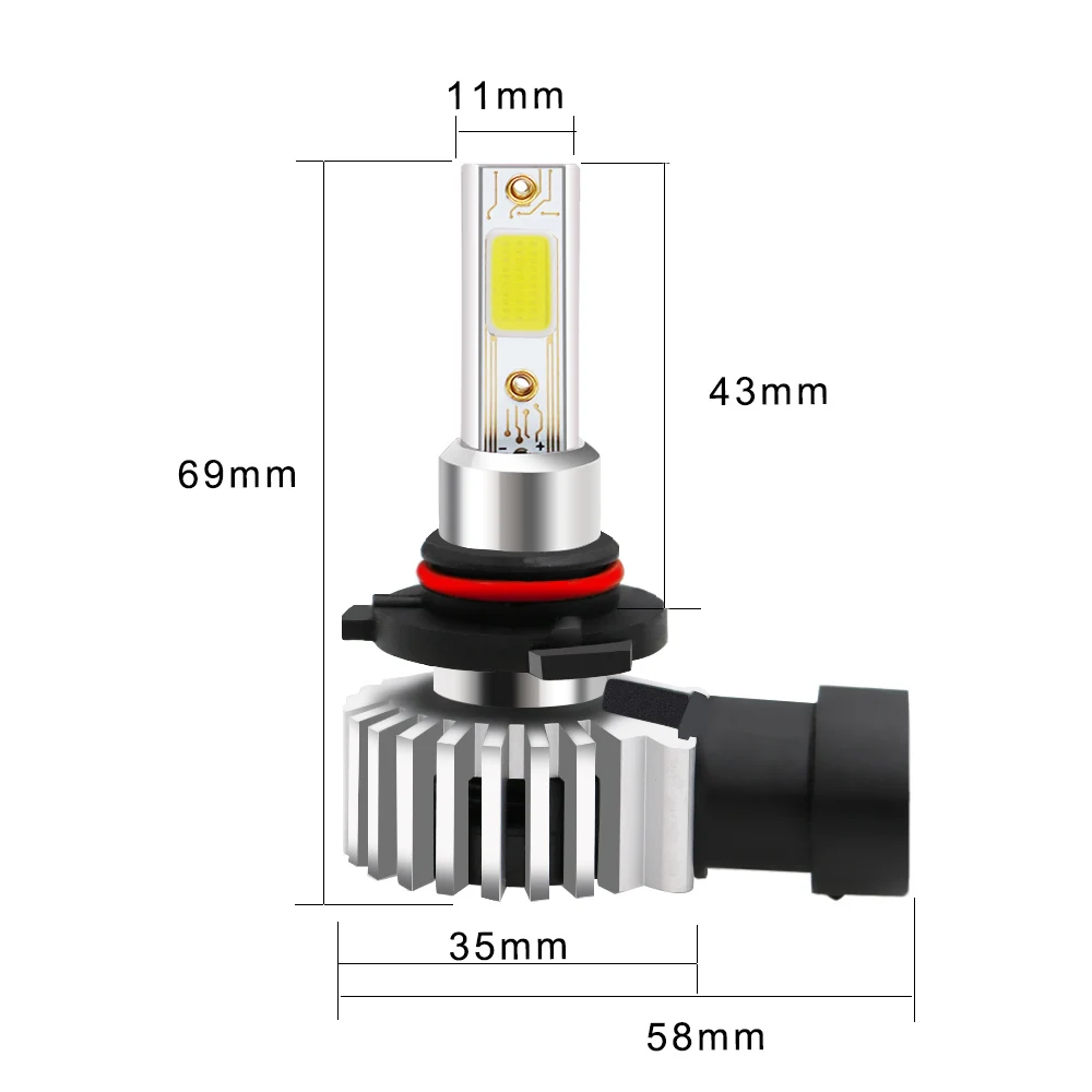 Фара светодиодная Автомобильная Eliteson H7 H4 H11 6000 К 9005 лм|Передние LED-фары для авто| |