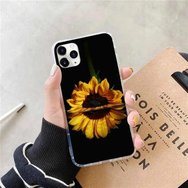 

Beautiful yellow sunflower Phone Case for iPhone 11 12 mini pro XS MAX 8 7 6 6S Plus X 5S SE 2020 XR