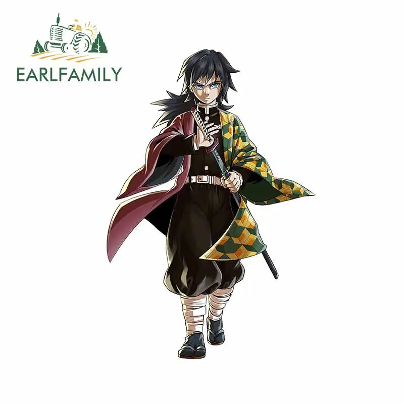 

EARLFAMILY 13 см x 8,9 см для Tomioka Giyuu, смешная Фотографическая наклейка, автомобильные аксессуары, царапины