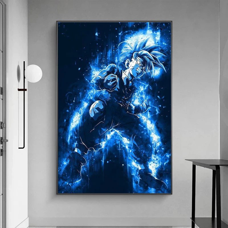 

Japanese Anime Watercolor Canvas Painting Dragon Ball Posters and Prints Wall Art Print Pictures Children's Room Home Decoration
