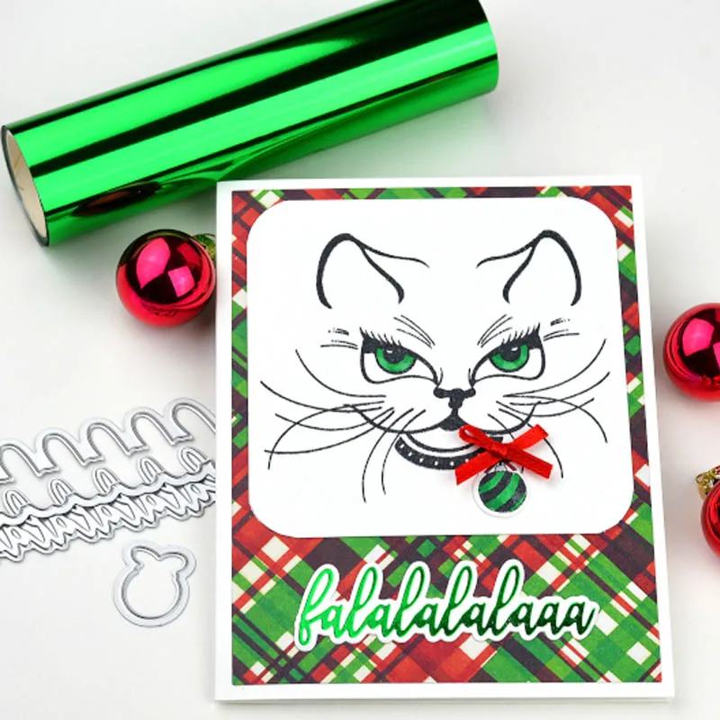 Hot Foil Plate Metal Cutting Dies Christmas Words Flower Rectangle Frame for DIY Scrapbooking Photo Album Decor Embossing Card | Дом и сад