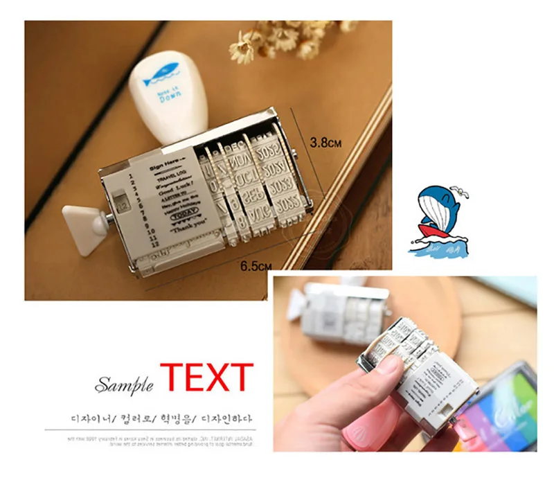 1 шт. WCIC слова Дата Ролик Штамп прозрачный штампы для DIY печать Stempel рождественские штампы ремесло Stempel для изготовления карт