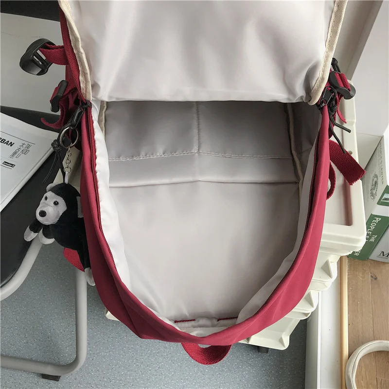 

JOYPESSIE High Quality Women Student Schoolbag Travel Big Capacity Nylon Mochila Laptop Backpack Girl Black for Teenager Bagpack