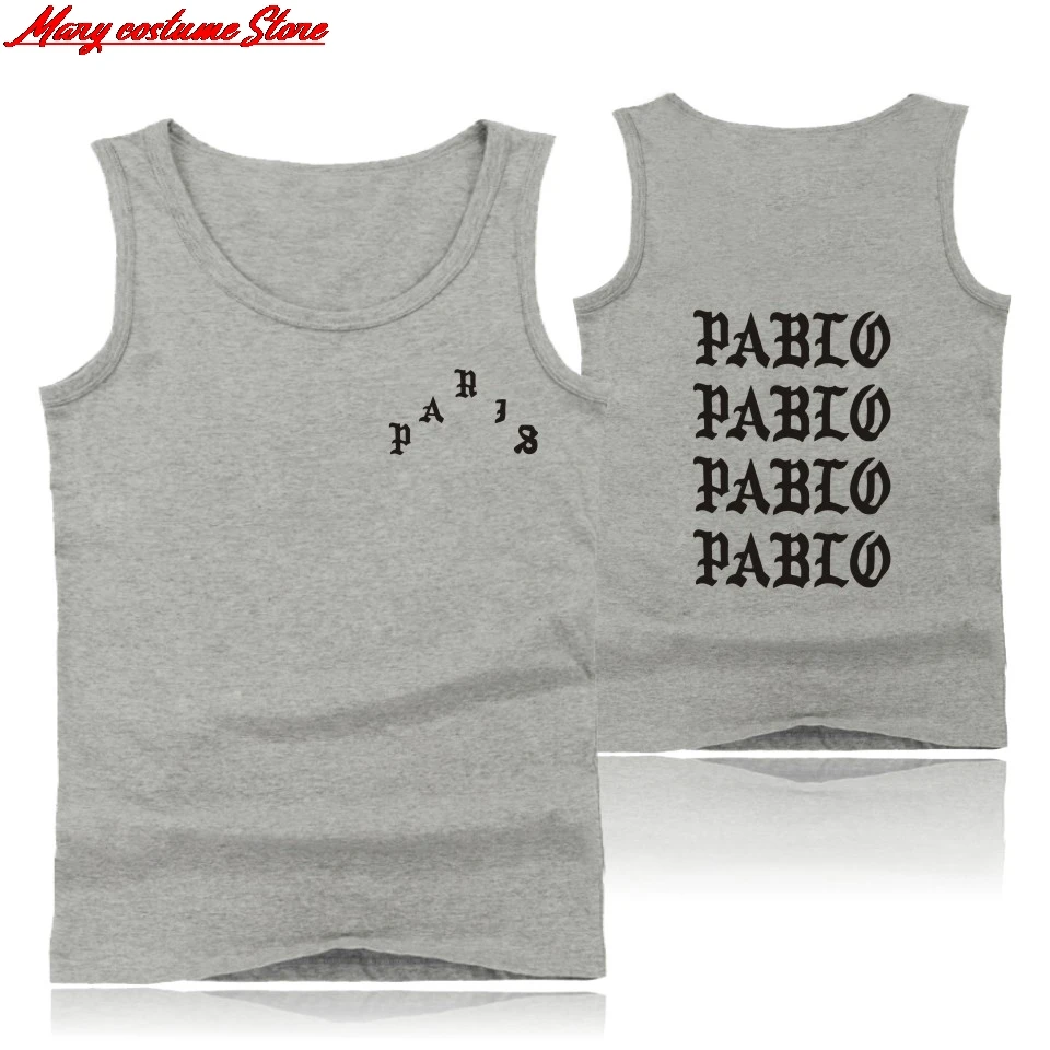 I Feel Like Paul Pablo Kanye West Printing Cotton Coat Men Summer Sleeveless Tank Tops 2019 Hot Trend Casual Clothing Vest | Мужская