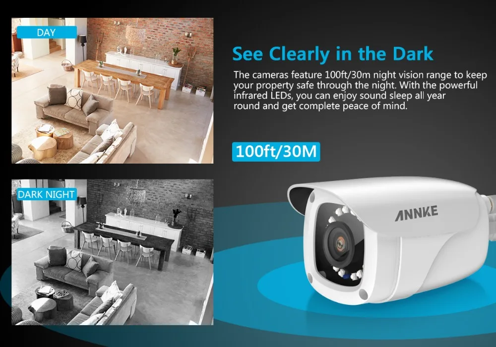 ANNKE 4CH 1080P HD WiFi Беспроводная NVR система видеонаблюдения 12 дюймов ЖК-экран автоматическая защита экрана 1080P пуля IP камеры