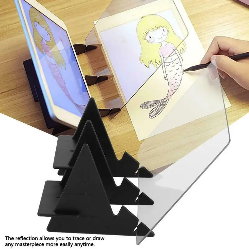 

Optical Imaging Drawing Board Lens Sketch Specular Reflection Dimming Bracket Holder Painting Mirror Plate Tracing Table H054