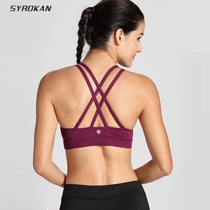 Женский спортивный бюстгальтер SYROKAN на бретельках, без косточек