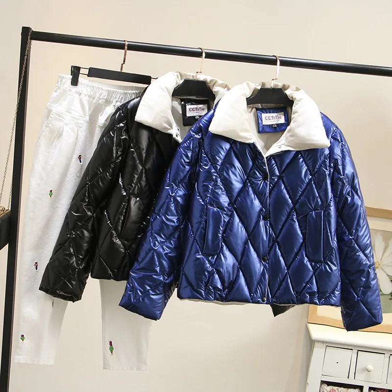 Зимние Повседневные короткие парки 2019 размера плюс одежда модные свободные