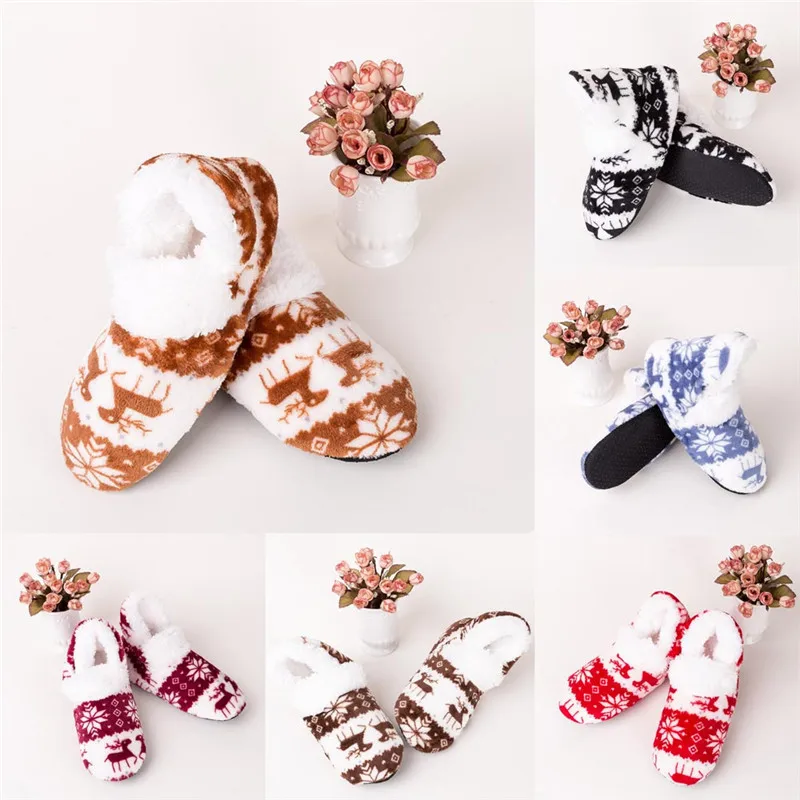 Helisopus Новый женский Теплые зимние носки для девочек домашние женские тапочки
