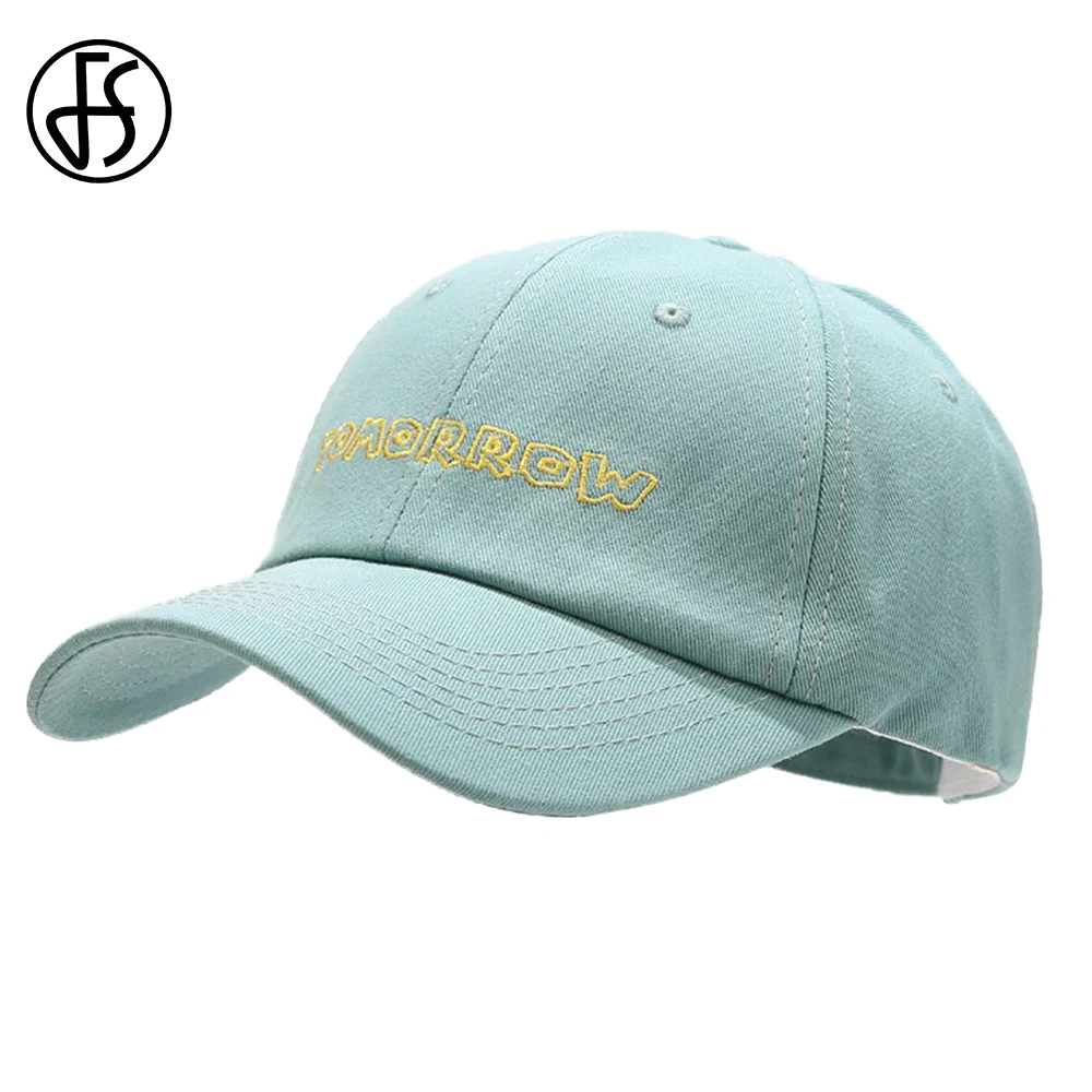 

FS 2022 New Green Yellow Men Women Cap Outdoor Sport Sunshade Snapback Baseball Caps Cotton Leisure Letter Embroidered Dad Hats