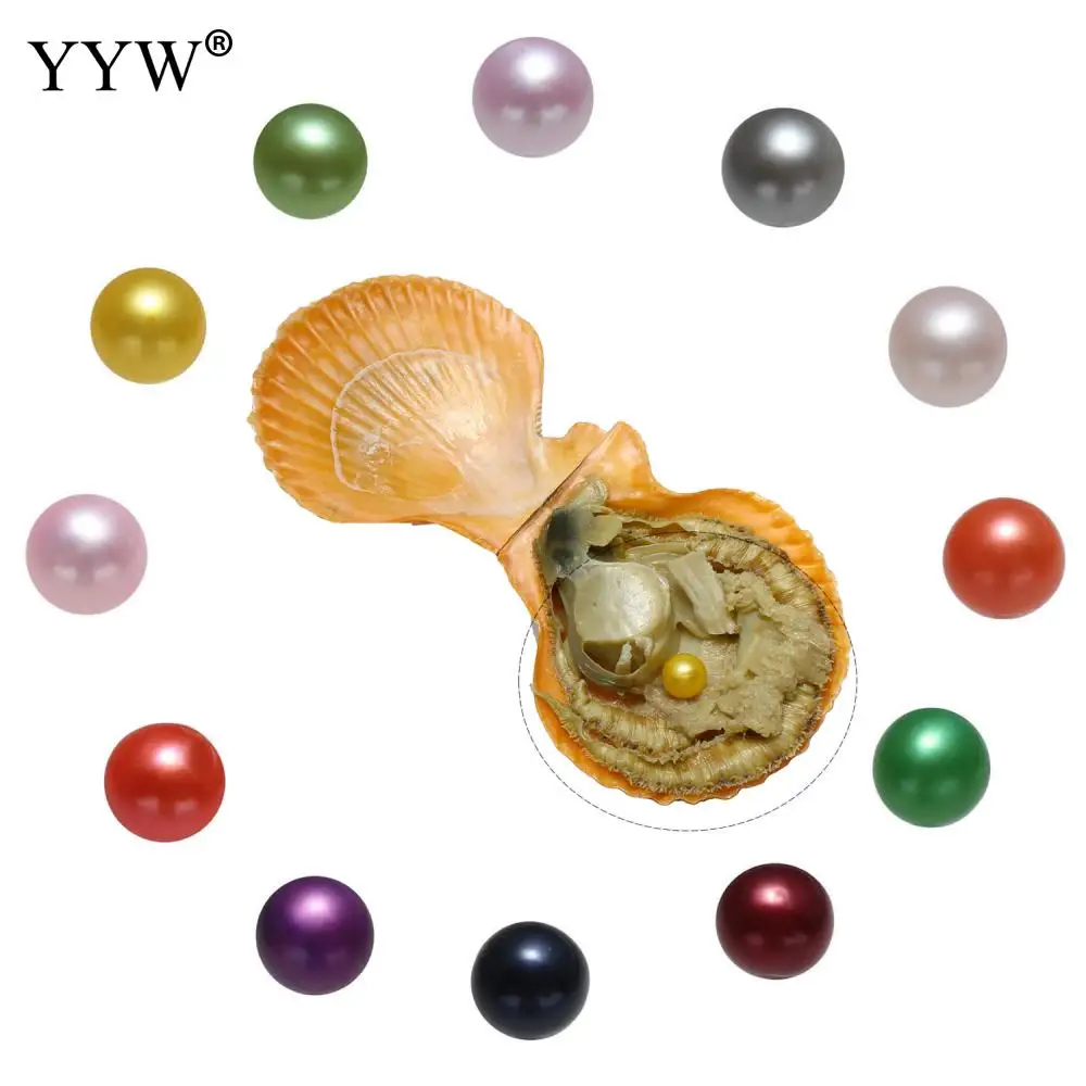 

20pcs/Bag Diy Jewellry Making Oyster Pearls Mussel Mixed Colors 7-8mm Akoya Cultured Sea Pearl Oyster Beads Potato Surprise Gift