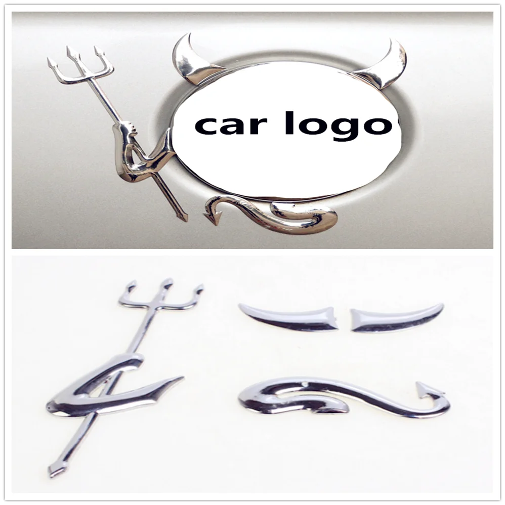 3D Автомобильная наклейка Devil автомобильная с эмблемой демона для Mercedes Benz E53 C63 C43